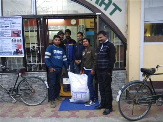 Distribution of food packets to clubs