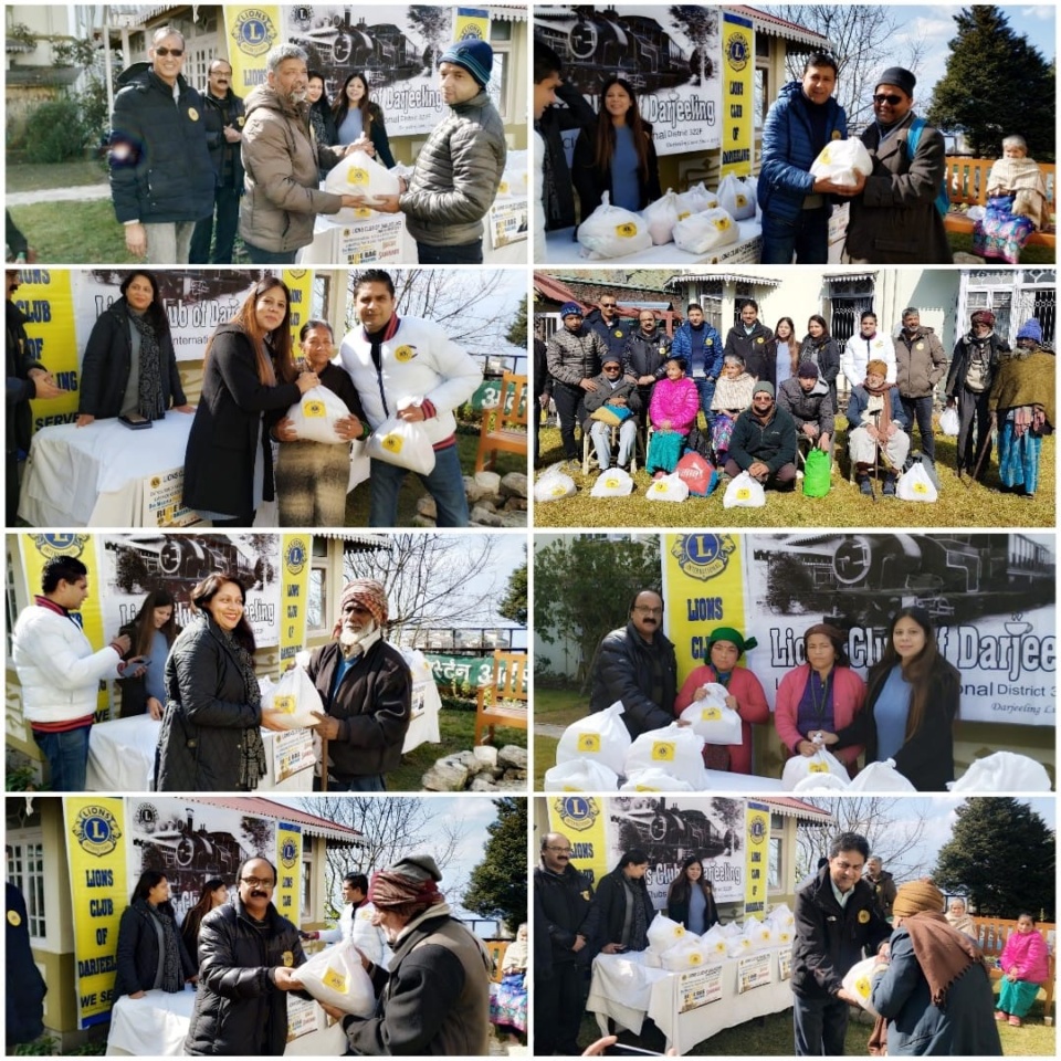 FOOD FOR ALL by The  Lion’s  Club  of  Darjeeling on 14 th January 2020 at Darjeeling