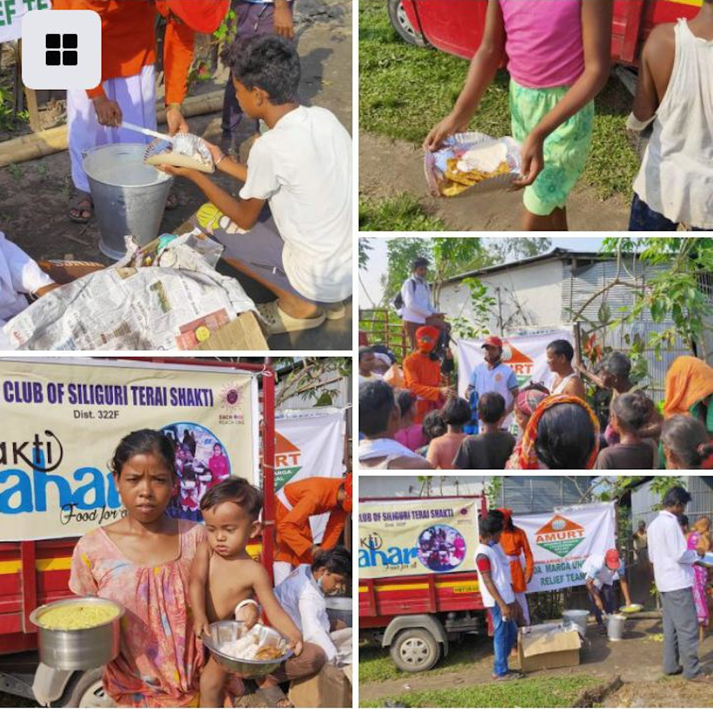 LIONS 322F SHAKTI AAHAR FOOD For All Lions club of Siliguri Terai Shakti